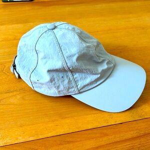 Lululemon Grey Nylon Baseball Athletic Running Hat One Size